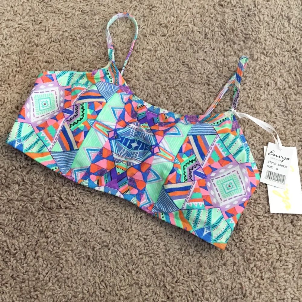 Multicolor swimsuit top - Picture 1 of 8